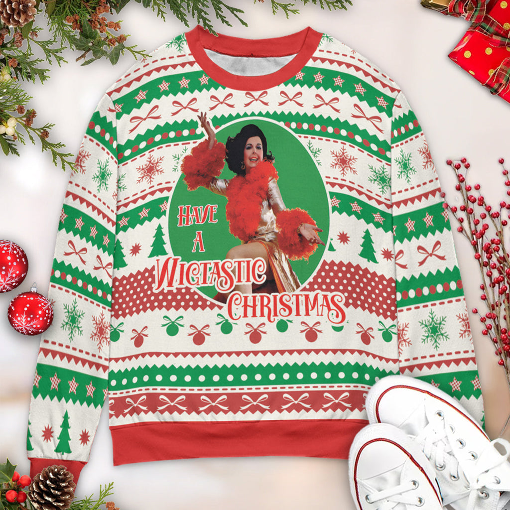 Christmas Wigtastic Ugly Christmas Sweatshirt