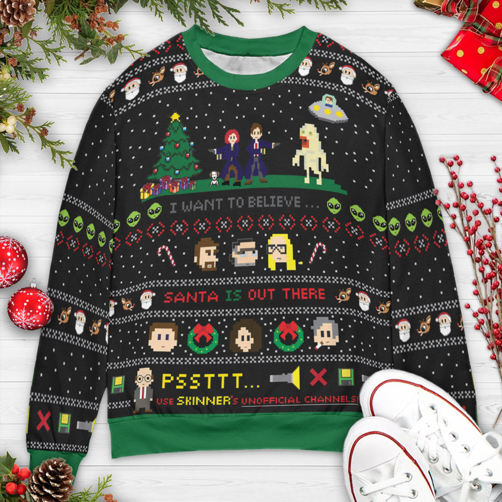 Santa is Out There Ugly Christmas Sweatshirt