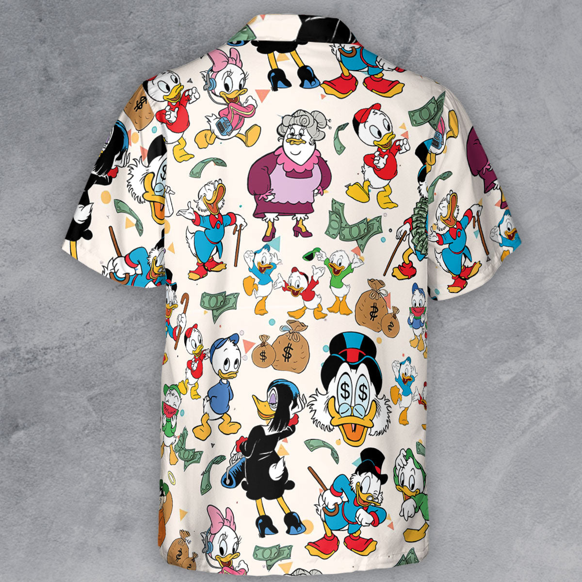 Donald Huey Dewey Ducktales Button Down Shirt