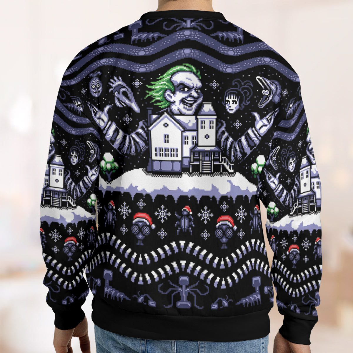 Ugly Ugly Beetlejuice Ugly Christmas Sweatshirt