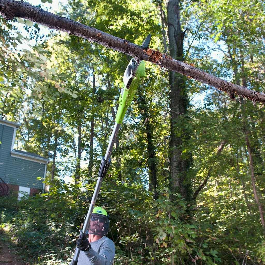 Greenworks 40V 20in Pole Saw With Hedge Trimmer Attachment, 2.0 Ah Battery And Charger