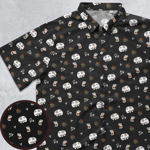 Appa Yip Yip Avatar Pattern Button Down Shirt