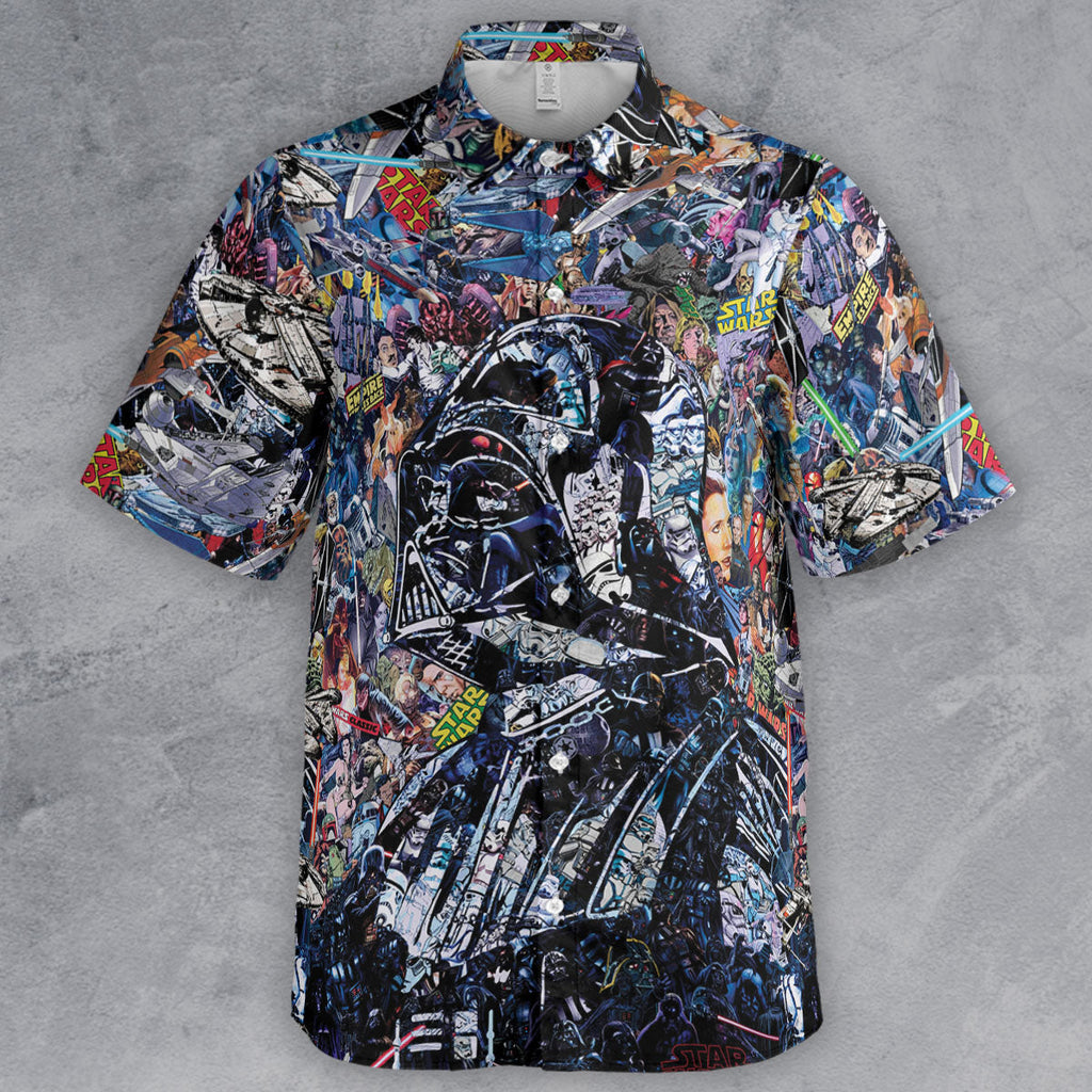 Star Wars Darth Vader All in One Button Down Shirt