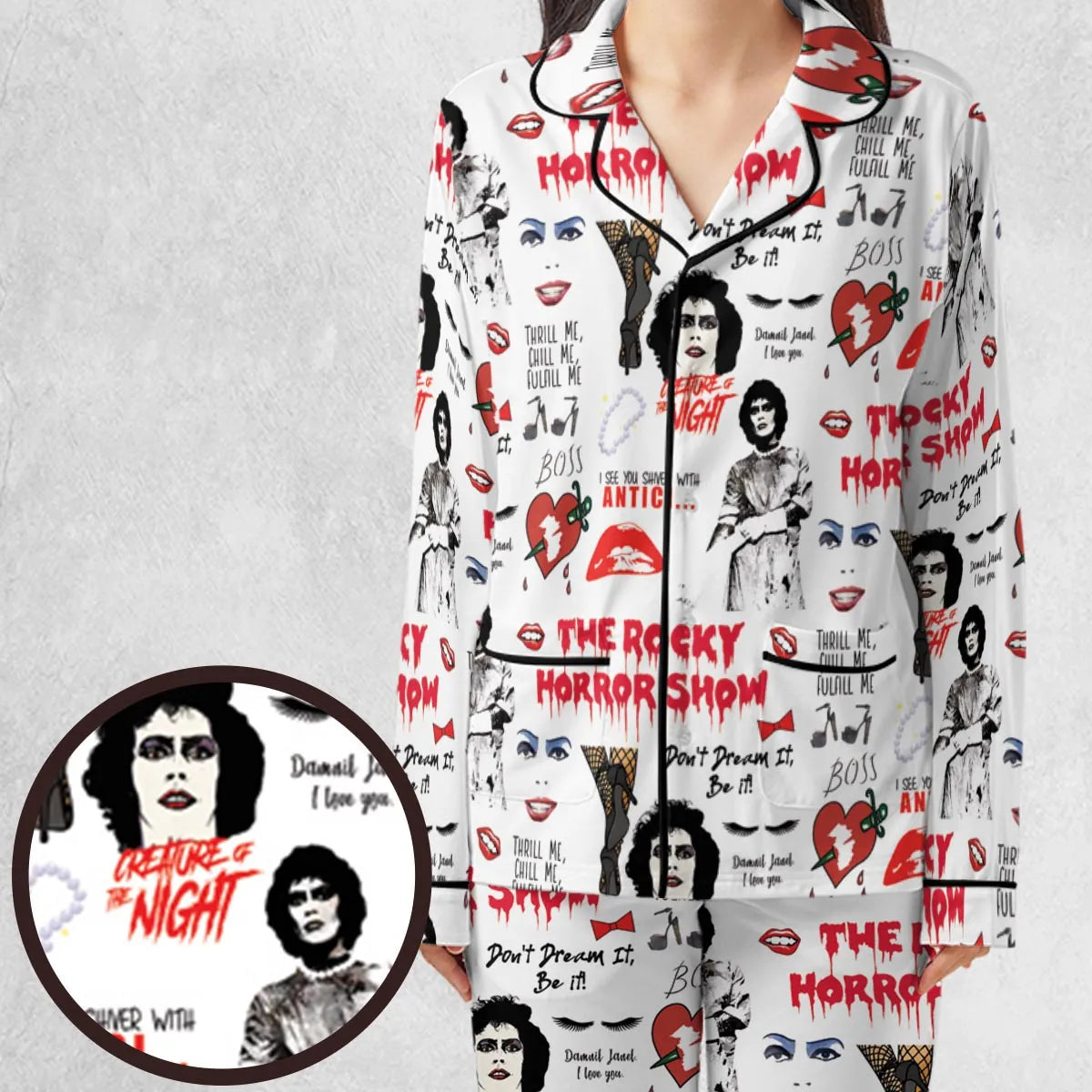 The Rocky Horror Picture Show Pattern Pajamas Set