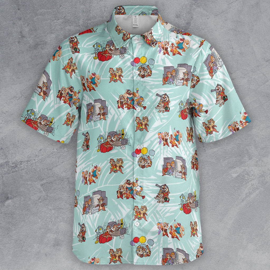 Rescue Team Chip 'n Dale Rescue Rangers Button Down Shirt