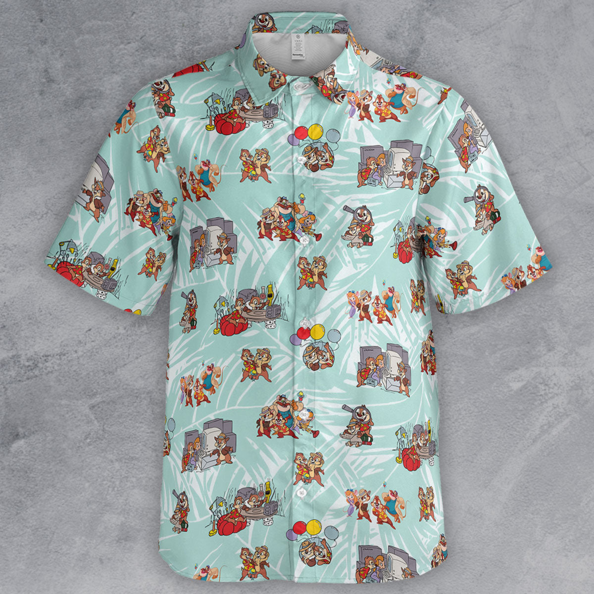 Rescue Team Chip 'n Dale Rescue Rangers Button Down Shirt