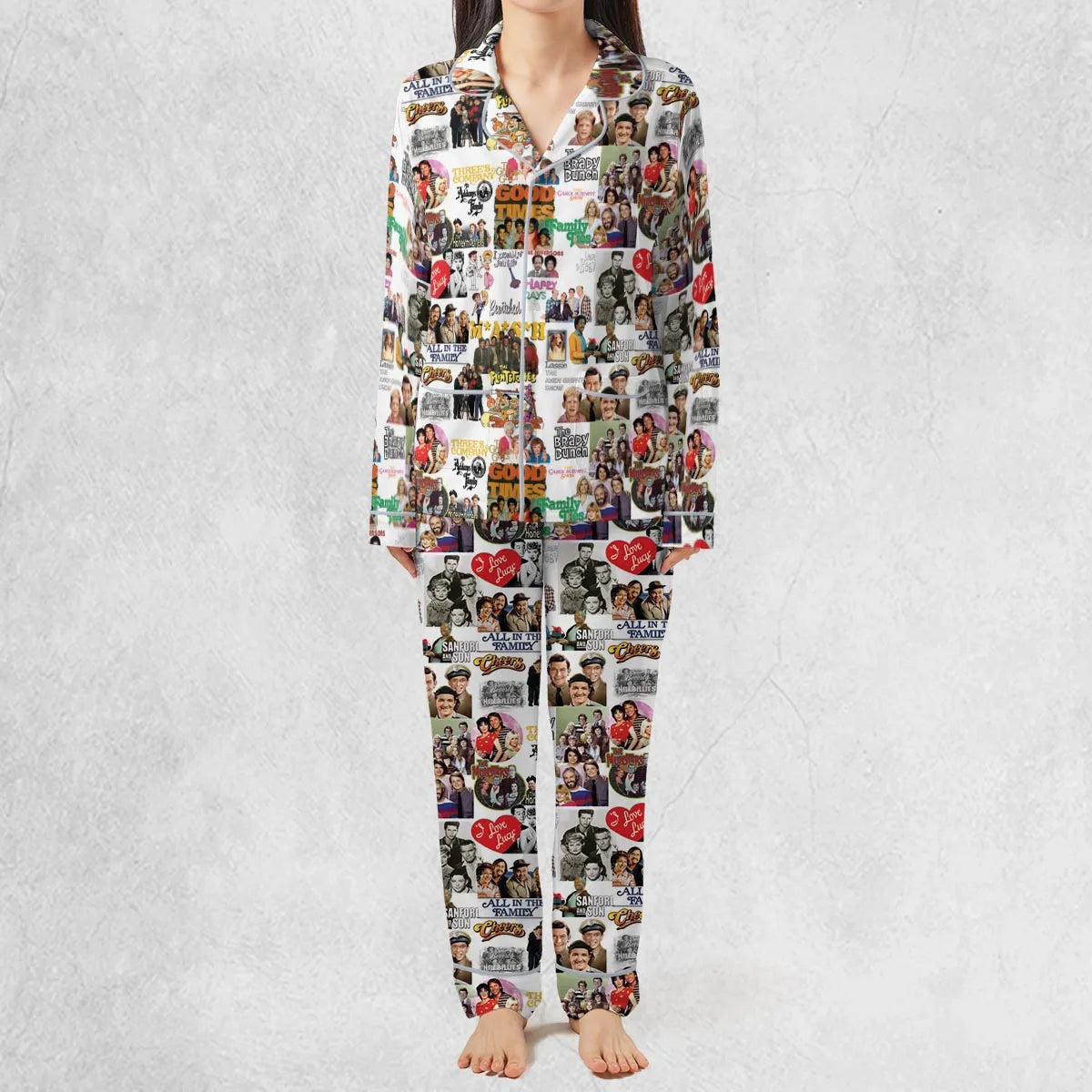 Stuck in the 80s Famous Sitcom Pajamas Set
