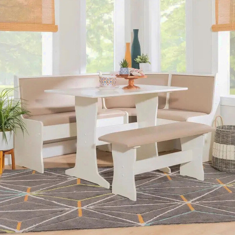Farmhouse-Style Nook Dining Set With Storage - Sedley