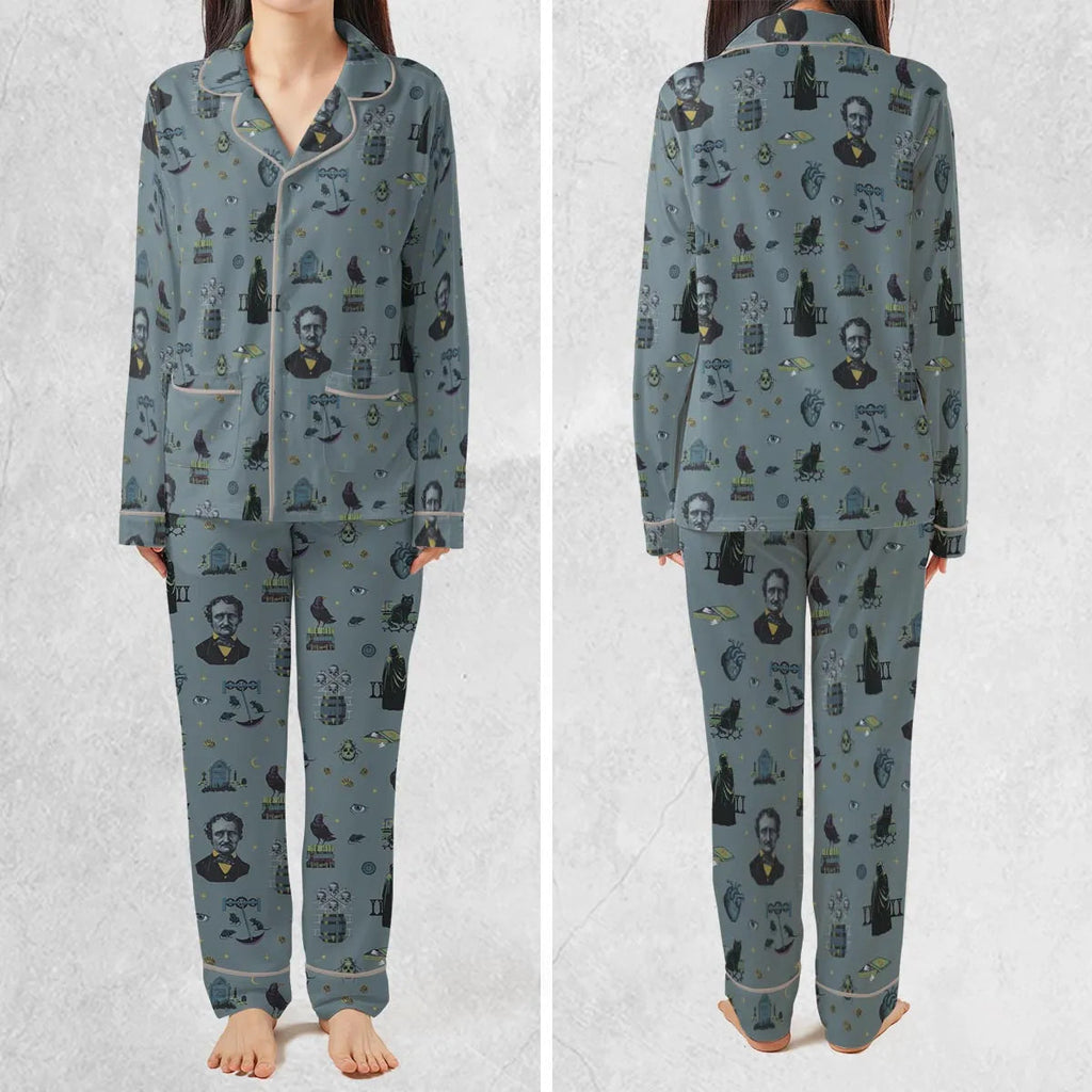 The Dark Themed Edgar Allan Poe Pajamas Set