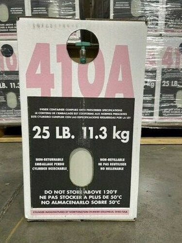 R-410A Refrigerant 25 lb Pink Cylinder