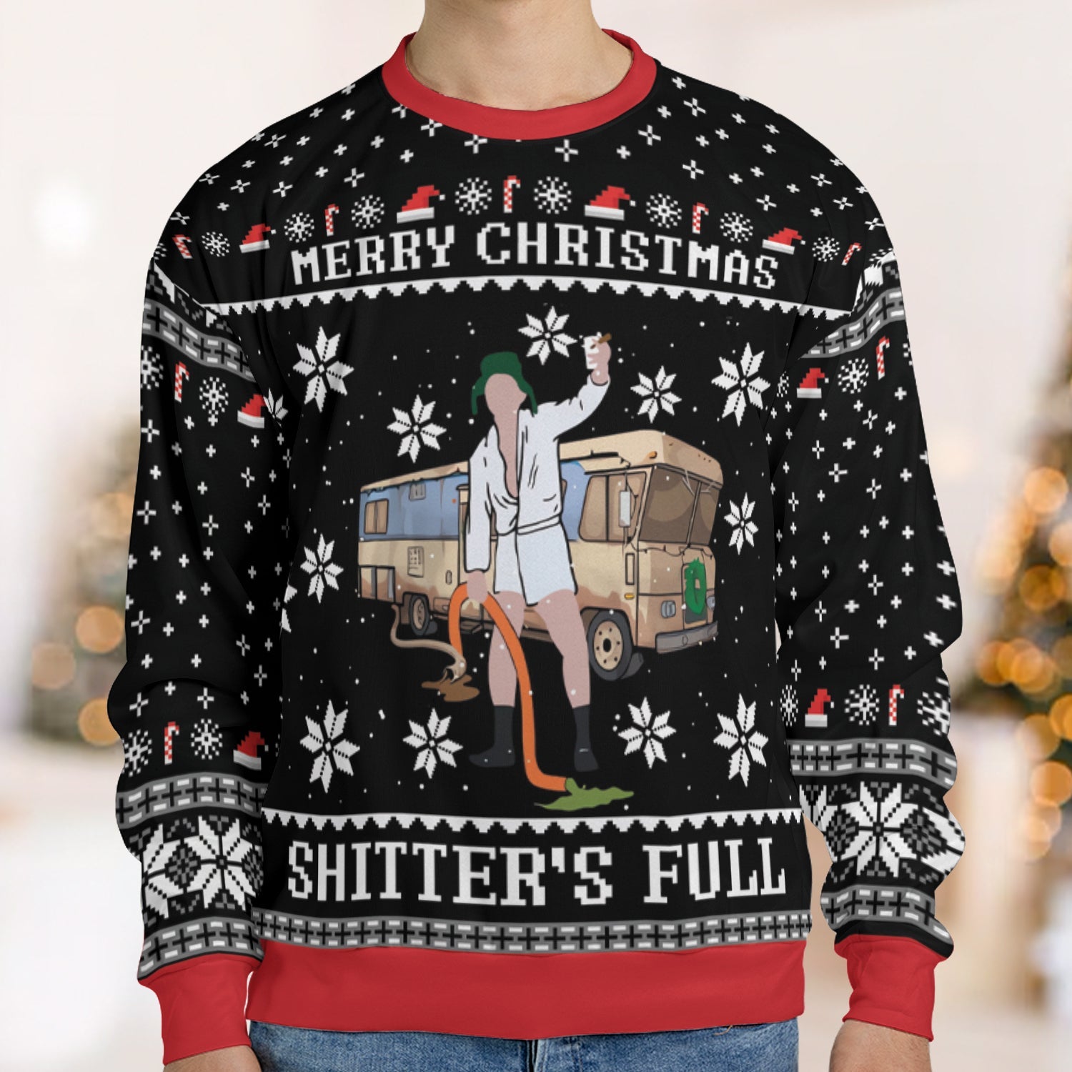 Shitter's Full Ugly Christmas Sweatshirt
