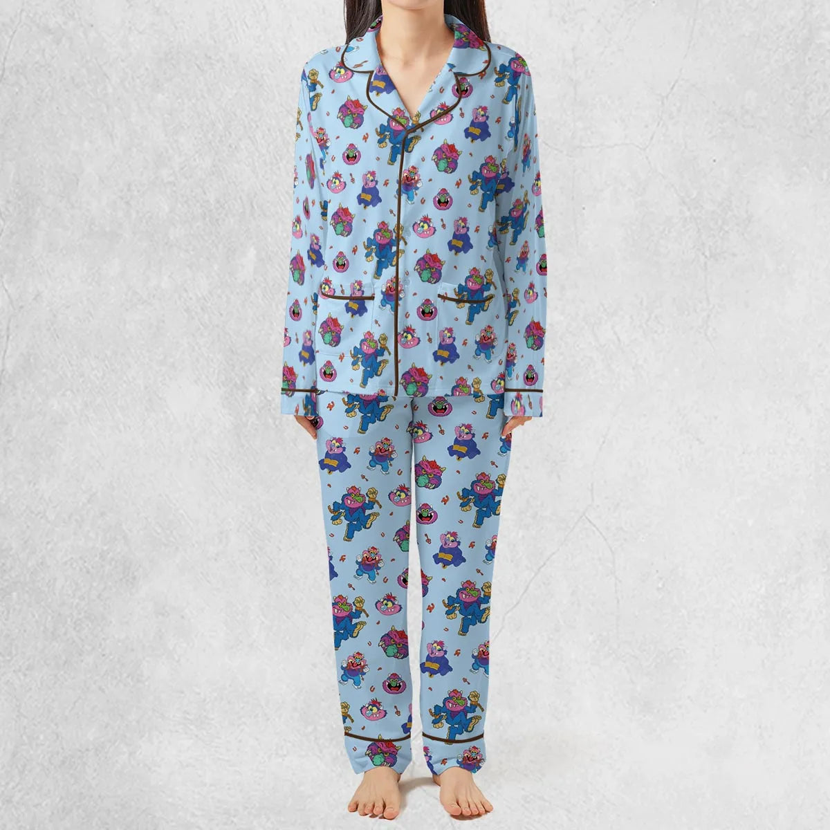 Blue Monster My Pet Monster Pajamas Set