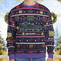 Back to the Future Neon Light Ugly Christmas Sweatshirt