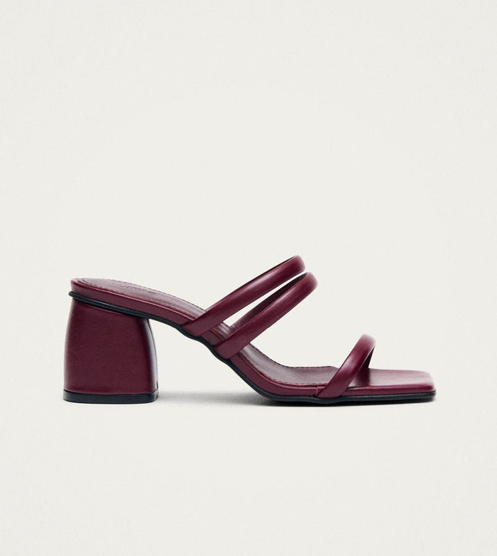 Indiana Burgundy Leather Sandals – Chiro Moyo Women's Shoes