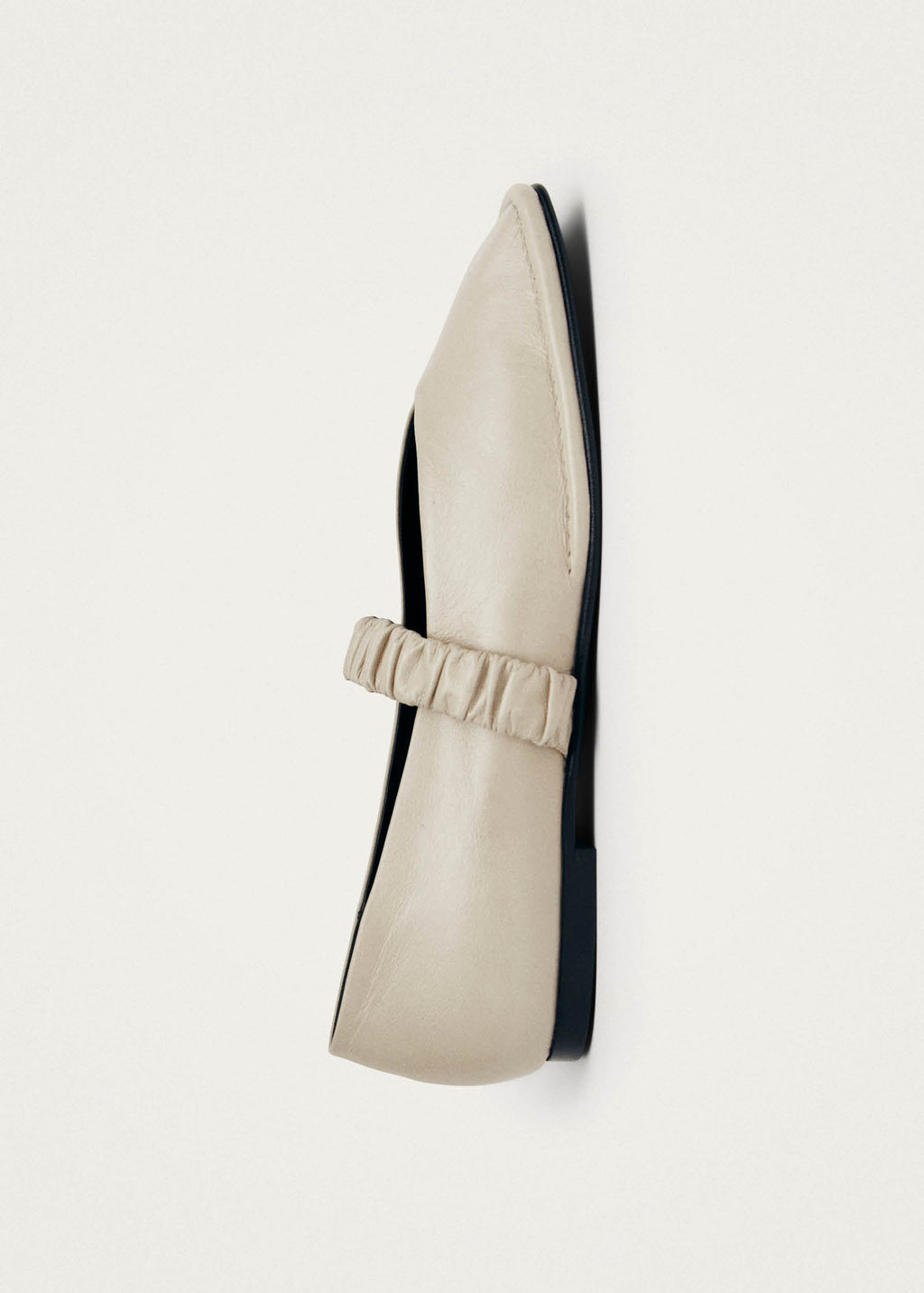 Lautan Cream Leather Ballet Flats – Chiro Moyo Women's Shoes