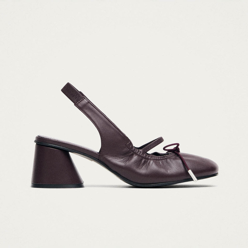 Marly Burgundy Leather Pumps – Chiro Moyo Women's Shoes