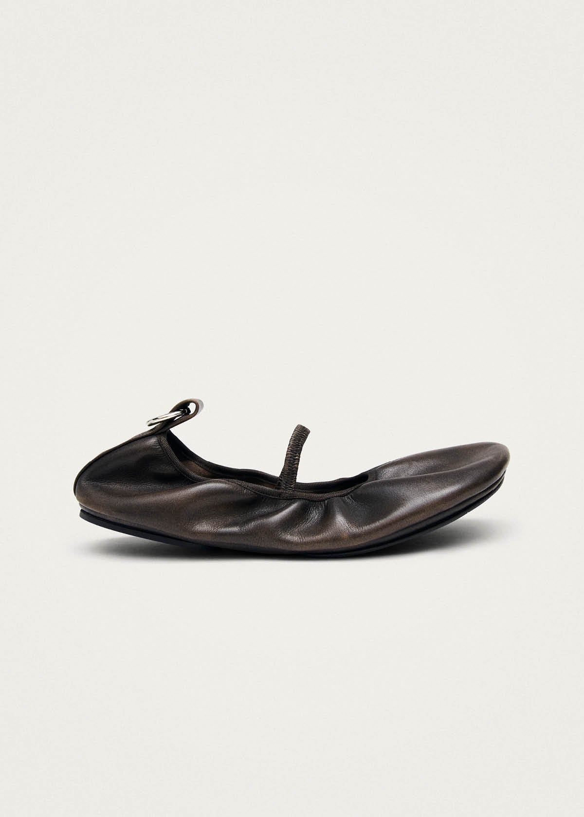 Naira Brown Leather Ballet Flats – Chiro Moyo Women's Shoes