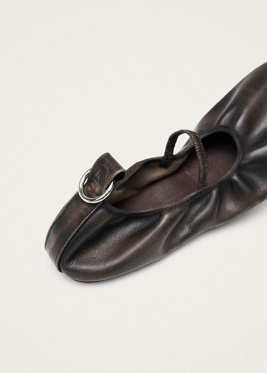 Naira Brown Leather Ballet Flats – Chiro Moyo Women's Shoes