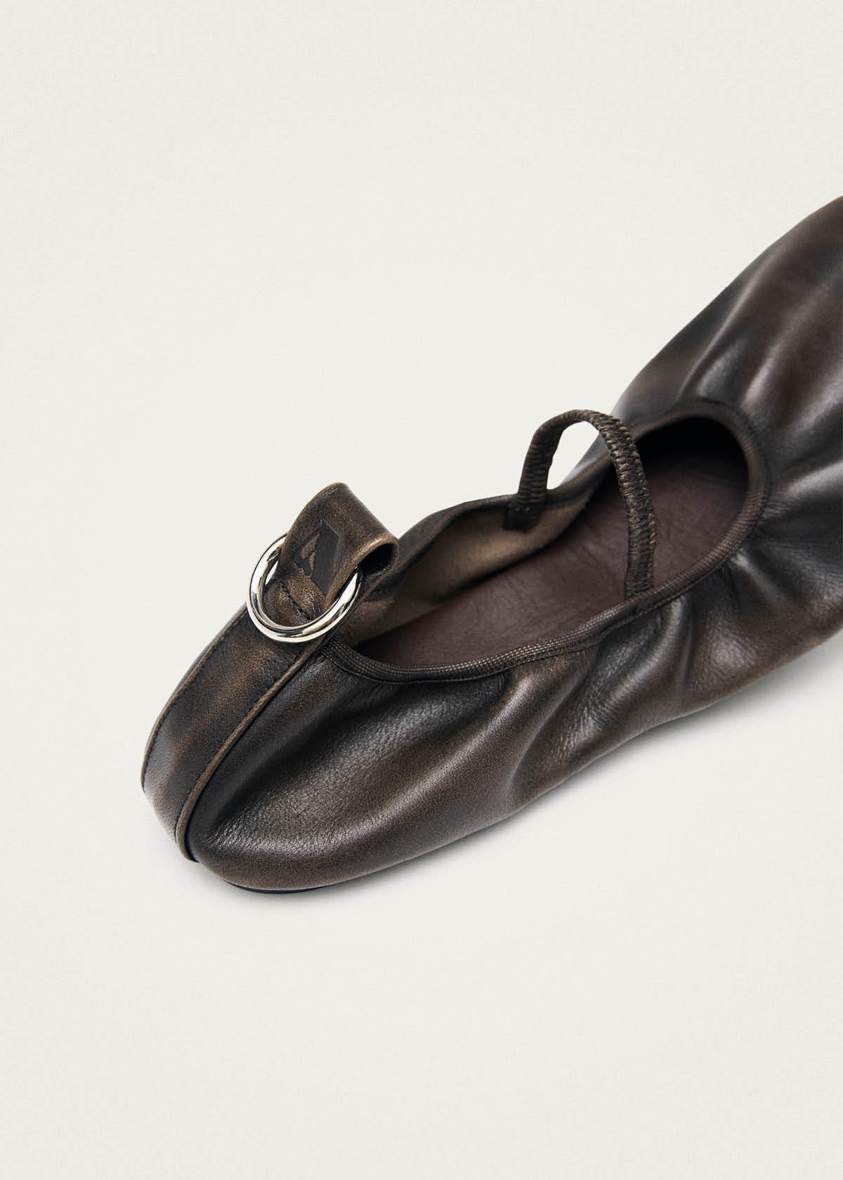 Naira Brown Leather Ballet Flats – Chiro Moyo Women's Shoes