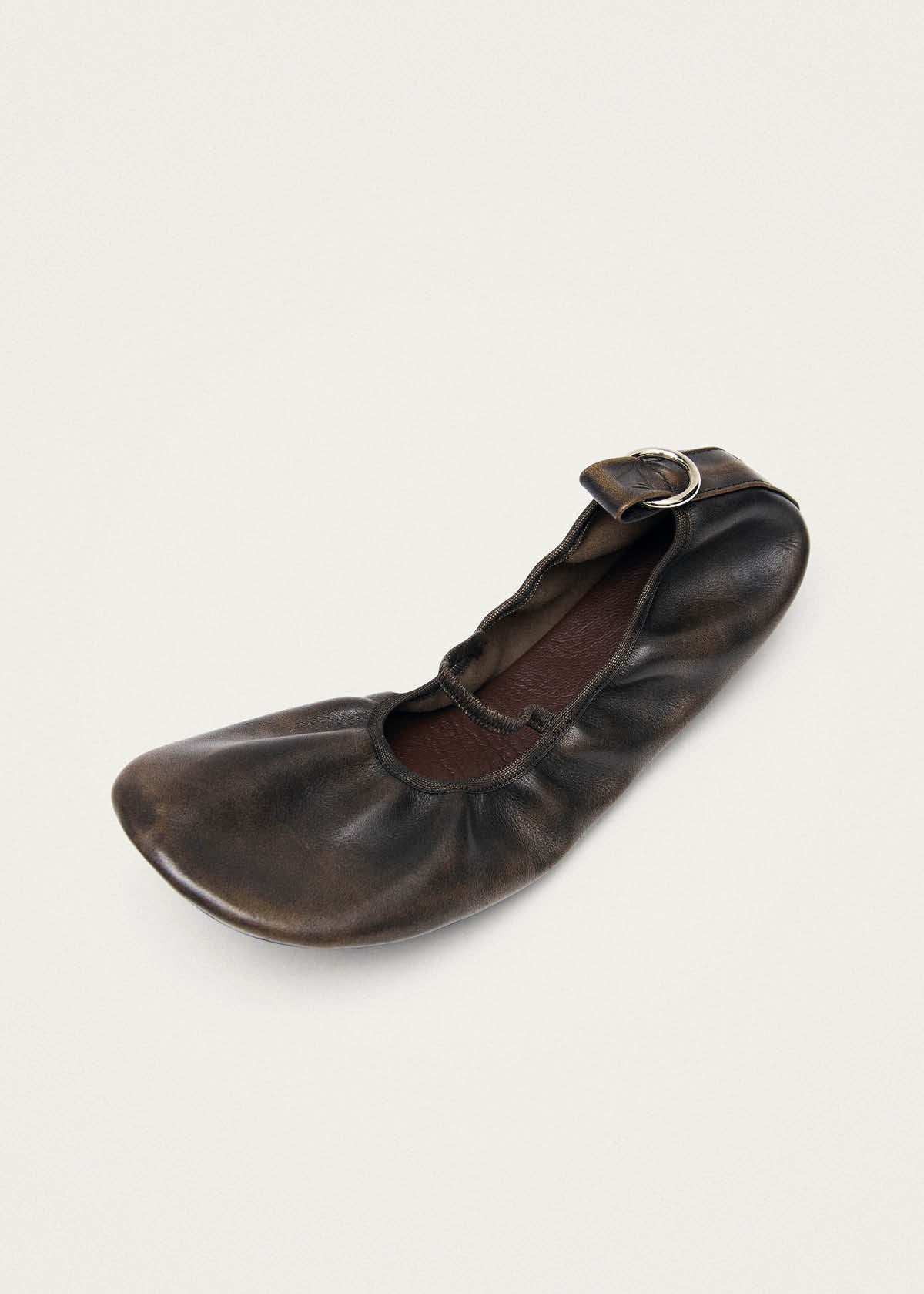 Naira Brown Leather Ballet Flats – Chiro Moyo Women's Shoes