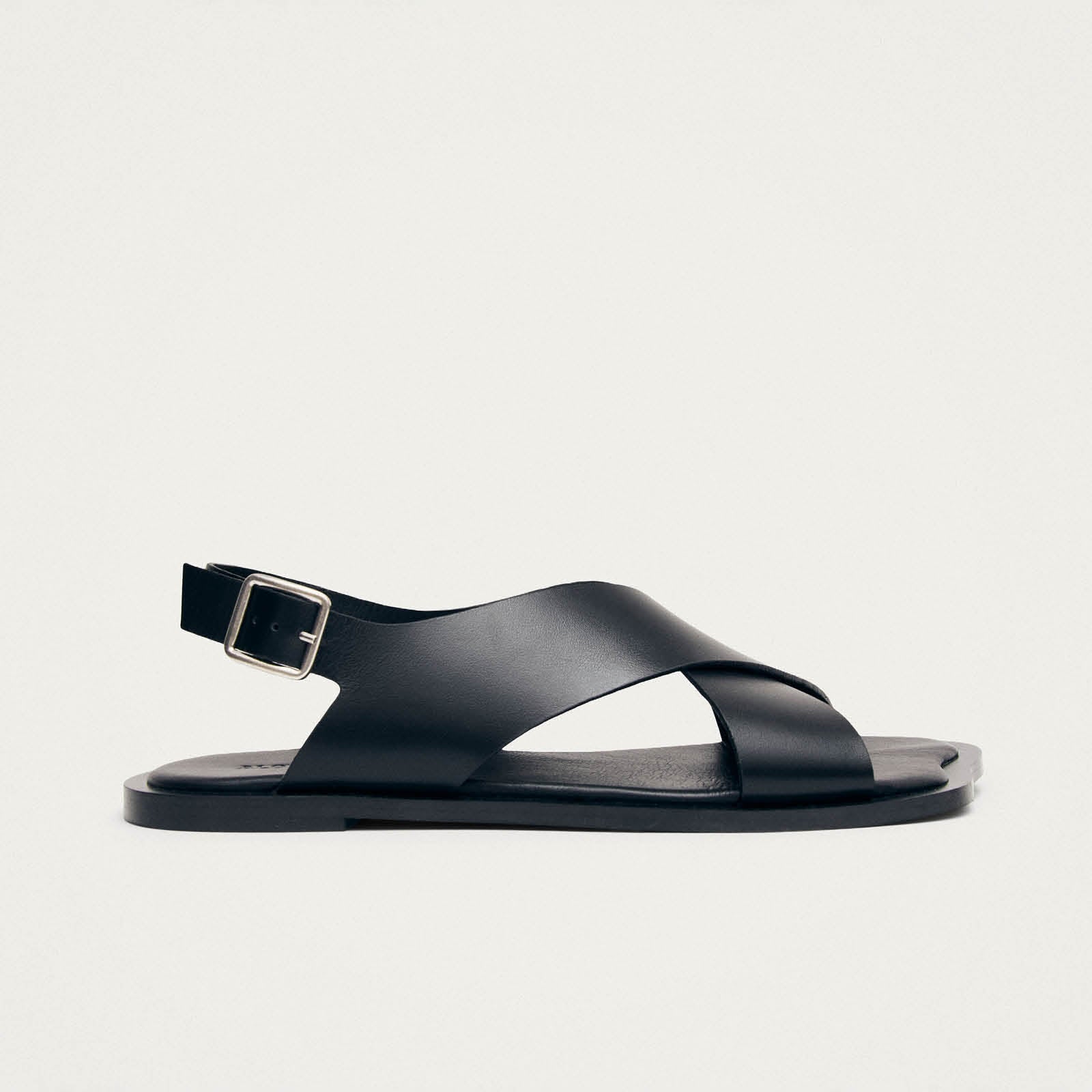Nalu Black Leather Sandals – Chiro Moyo Women's Shoes