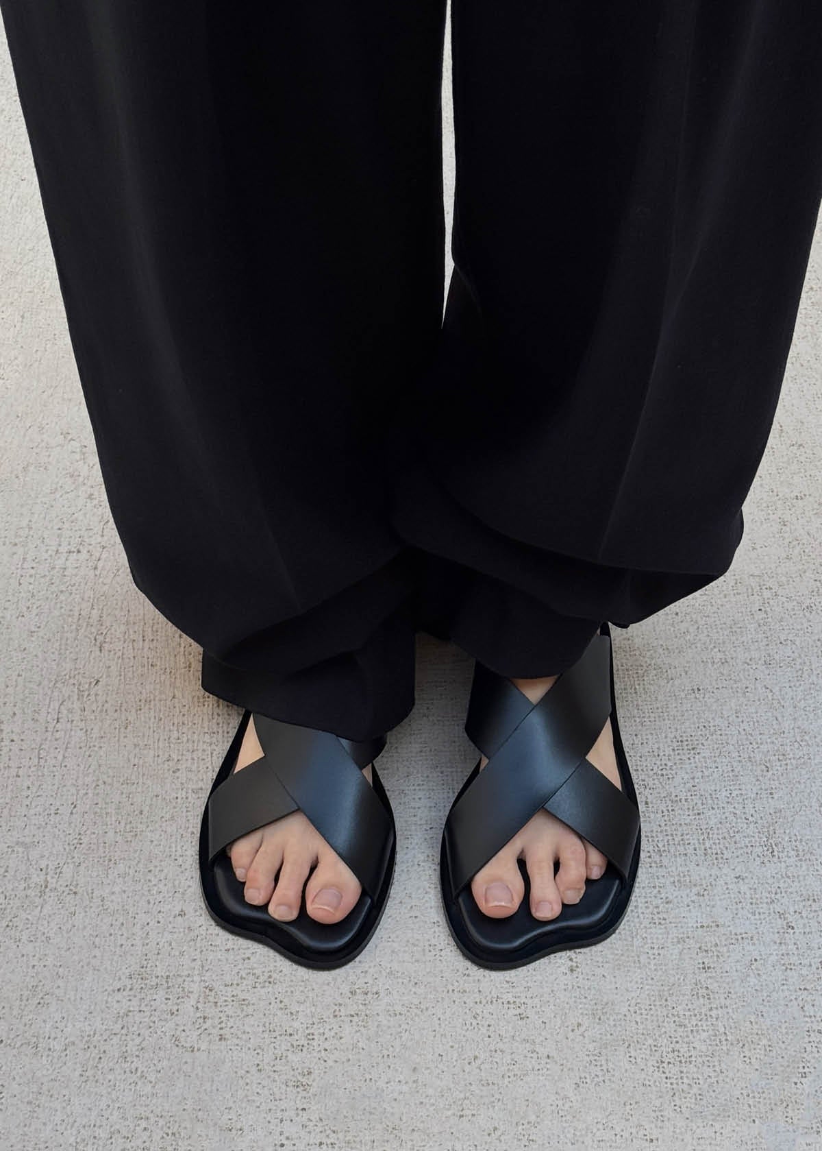 Nalu Black Leather Sandals – Chiro Moyo Women's Shoes