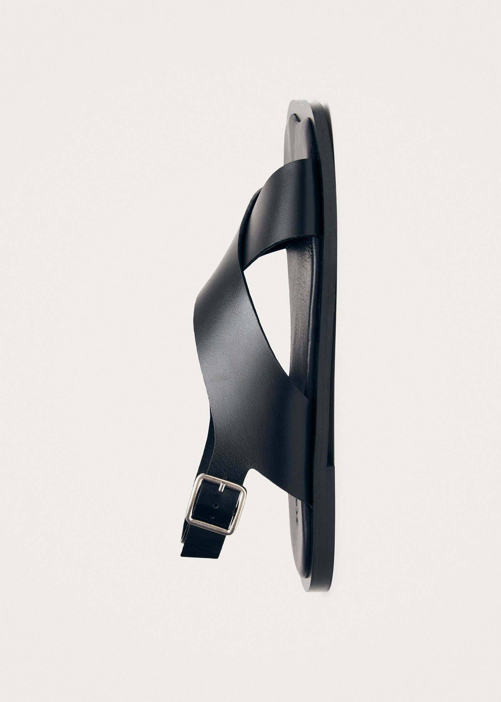 Nalu Black Leather Sandals – Chiro Moyo Women's Shoes