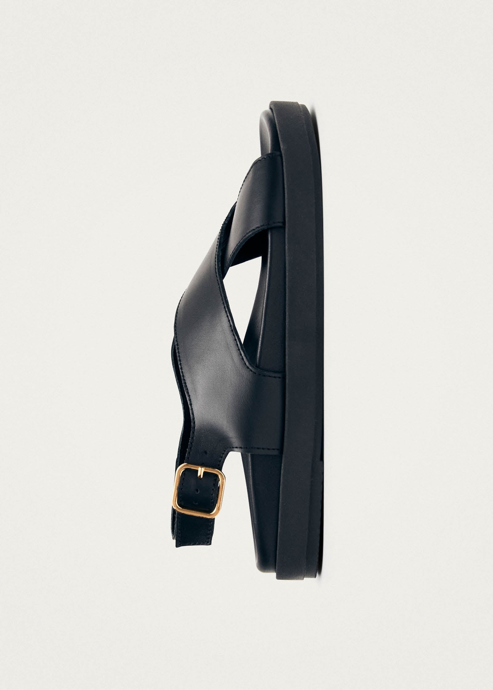 Nico Black Leather Sandals – Chiro Moyo Women's Shoes