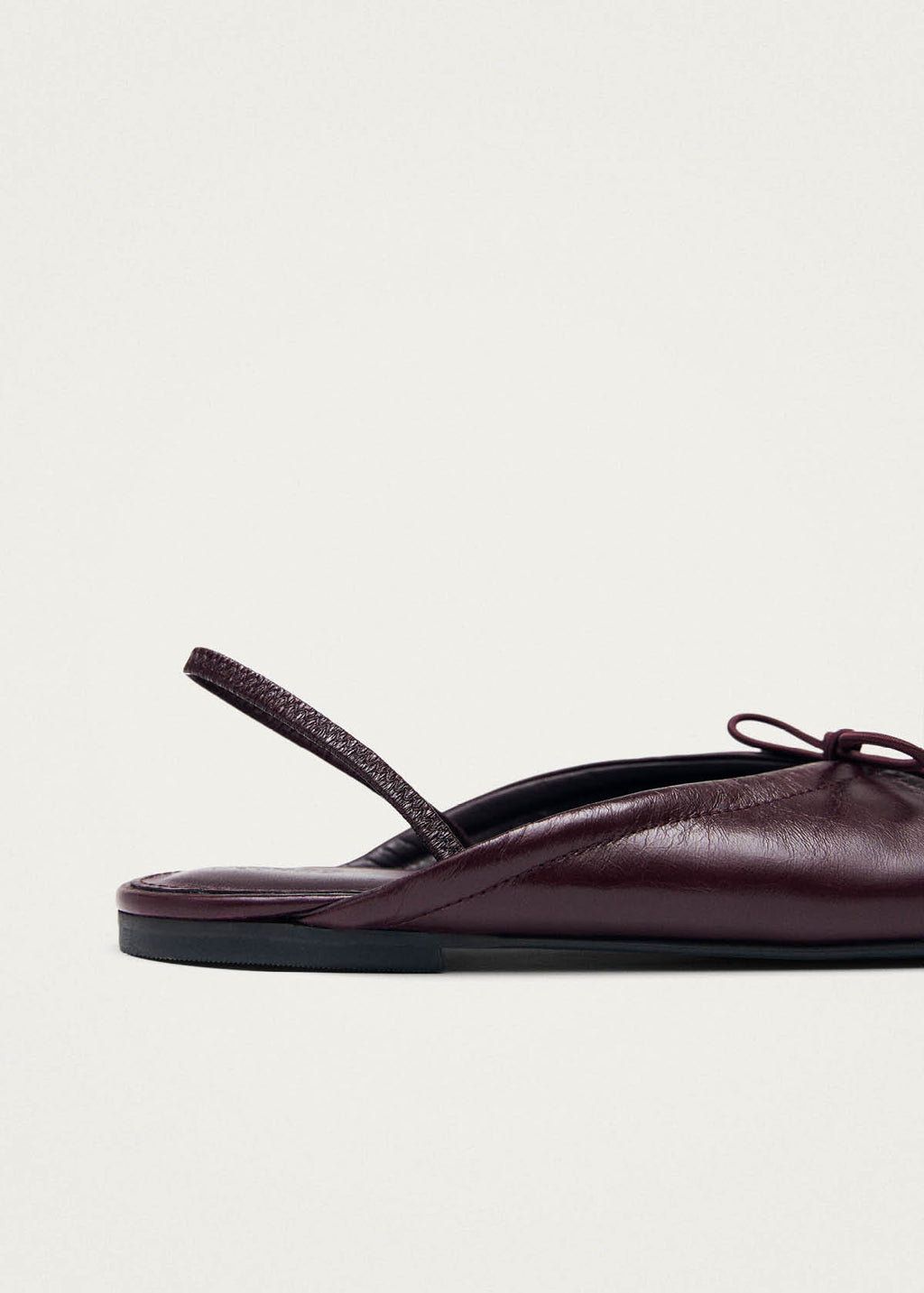 Oli Burgundy Leather Ballet Flats – Chiro Moyo Women's Shoes