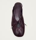 Oli Burgundy Leather Ballet Flats – Chiro Moyo Women's Shoes