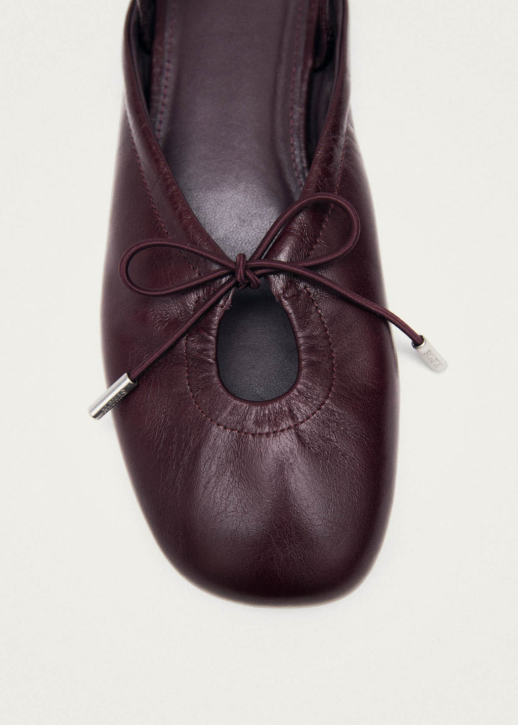 Oli Burgundy Leather Ballet Flats – Chiro Moyo Women's Shoes