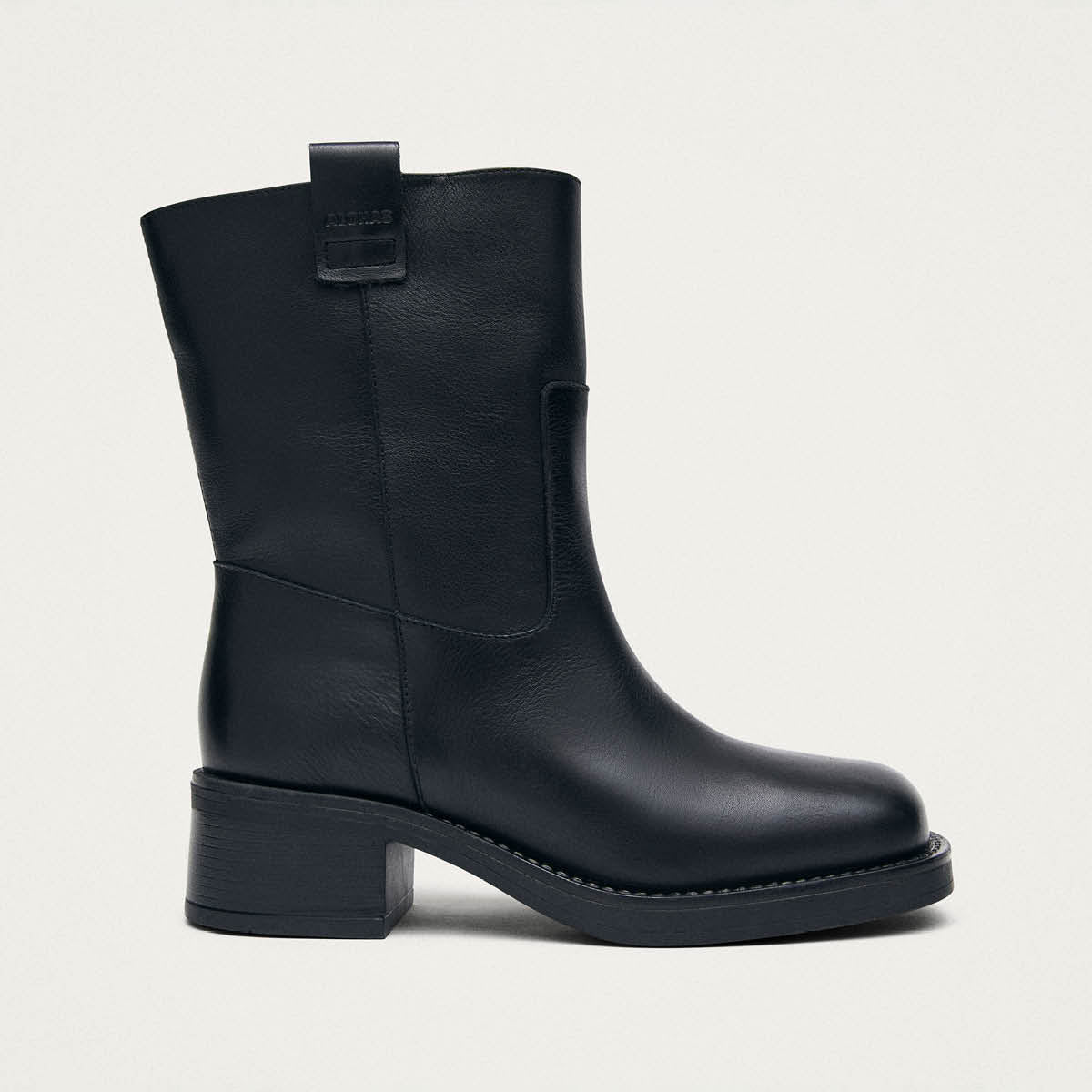Rajan Black Leather Boots – Chiro Moyo Women's Shoes