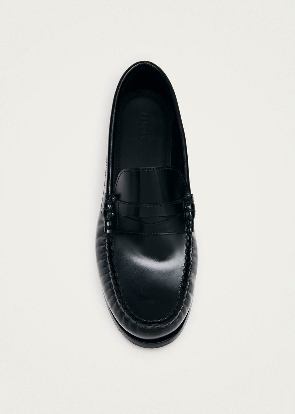 Rivet Black Leather Loafers – Chiro Moyo Women's Shoes