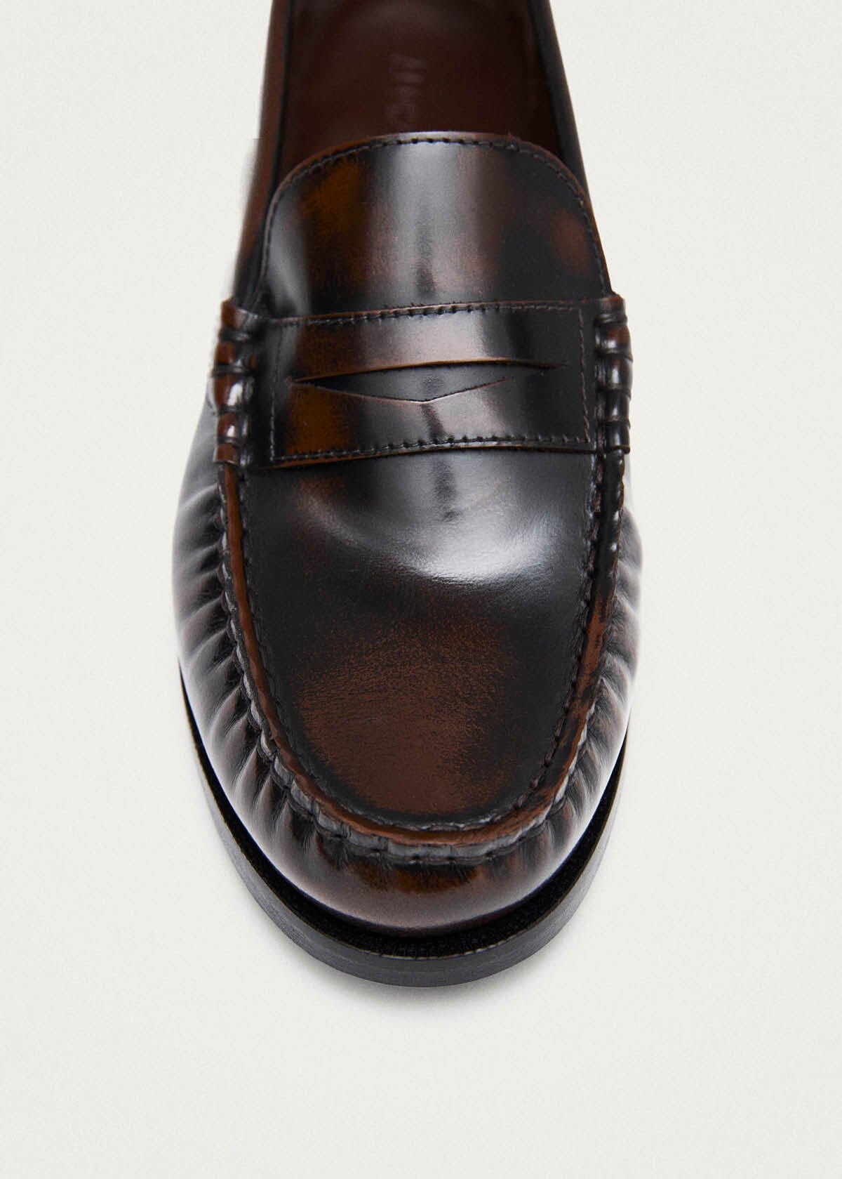 Rivet Coffee Brown Leather Loafers – Chiro Moyo Women's Shoes
