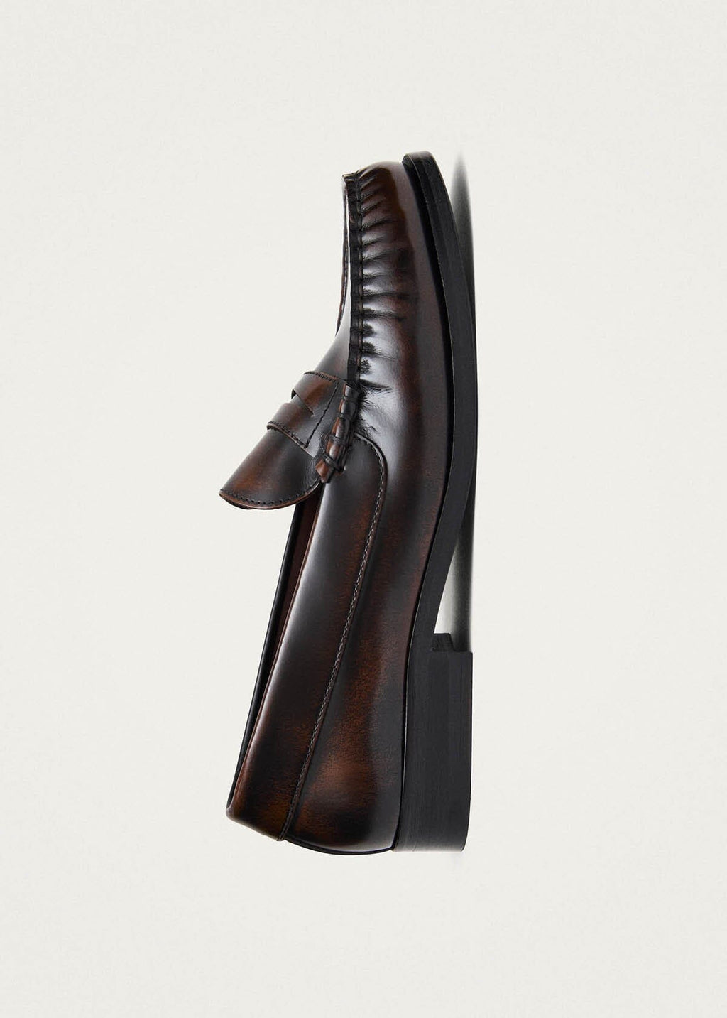Rivet Coffee Brown Leather Loafers – Chiro Moyo Women's Shoes