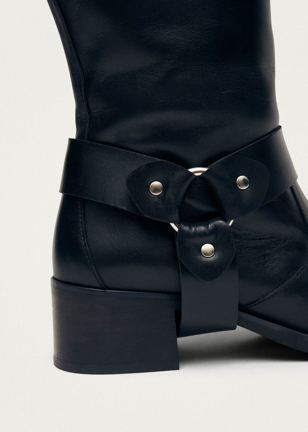 Rocky Black Leather Boots – Chiro Moyo Women's Shoes