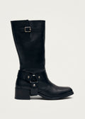 Rocky Black Leather Boots – Chiro Moyo Women's Shoes