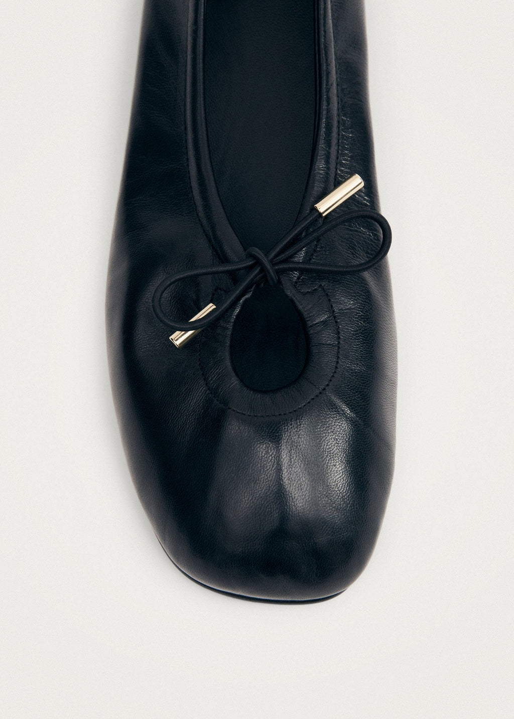 Rosalind Black Leather Ballet Flats – Chiro Moyo Women's Shoes