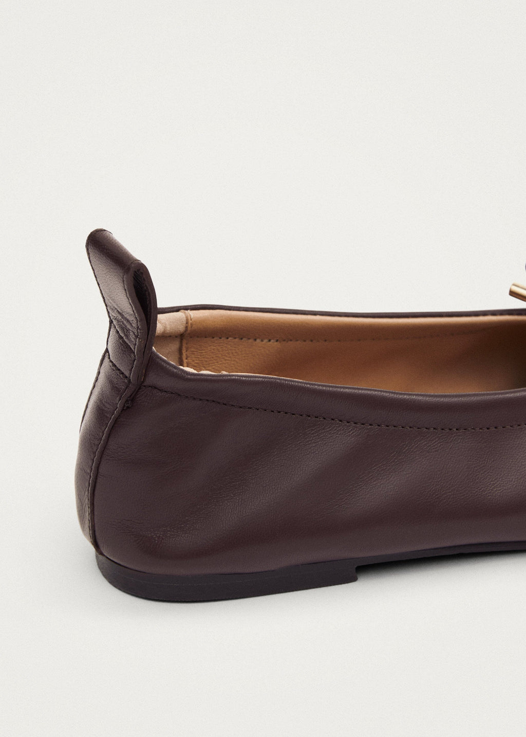 Rosalind Brown Leather Ballet Flats – Chiro Moyo Women's Shoes