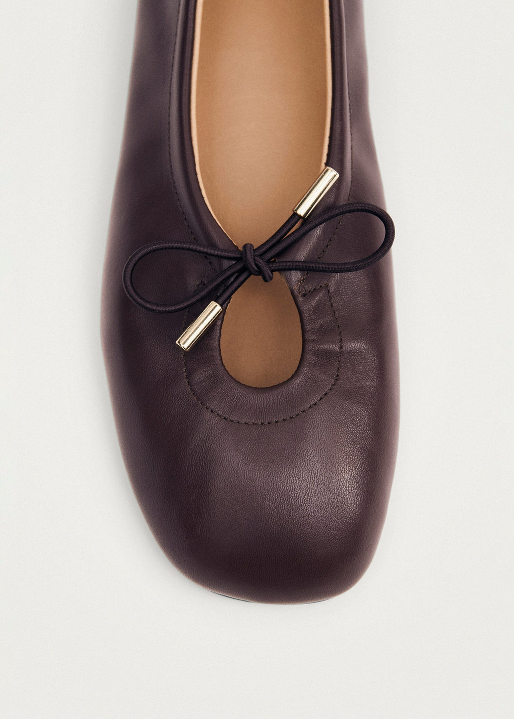 Rosalind Brown Leather Ballet Flats – Chiro Moyo Women's Shoes