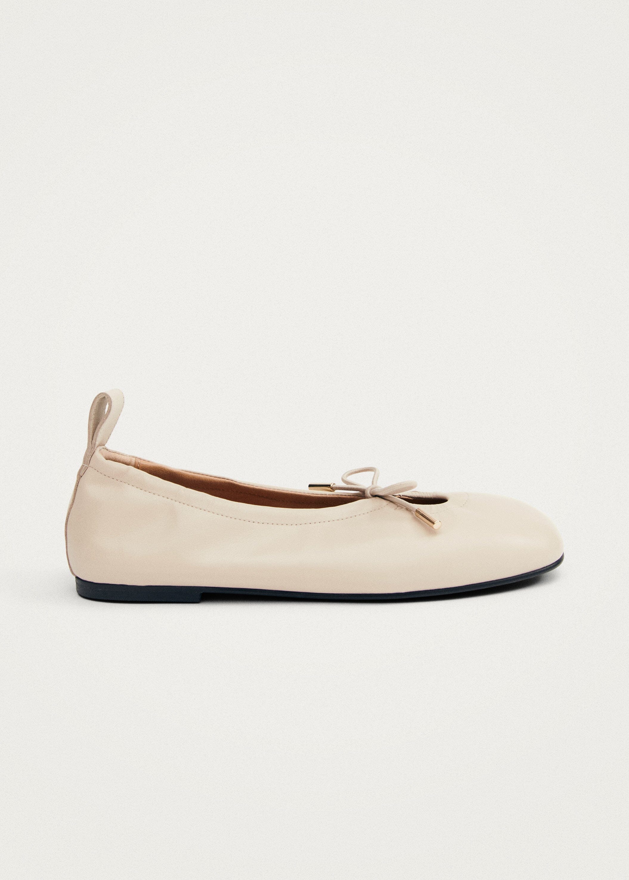 Rosalind Cream Leather Ballet Flats – Chiro Moyo Women's Shoes