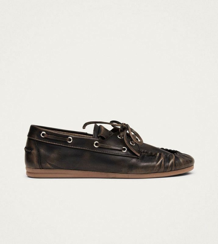 Rowan Brown Leather Loafers – Chiro Moyo Women's Shoes