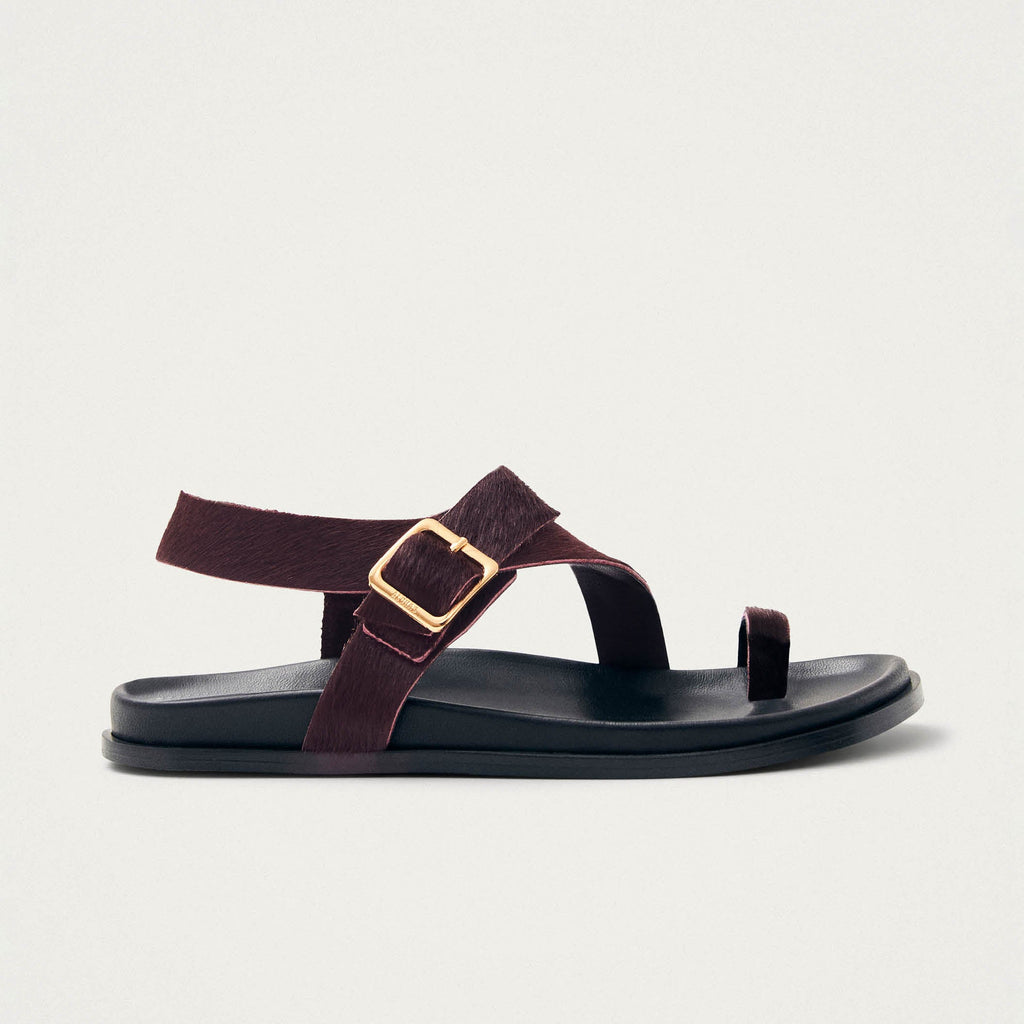 Siren Burgundy Leather Sandals – Chiro Moyo Women's Shoes