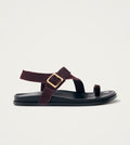 Siren Burgundy Leather Sandals – Chiro Moyo Women's Shoes