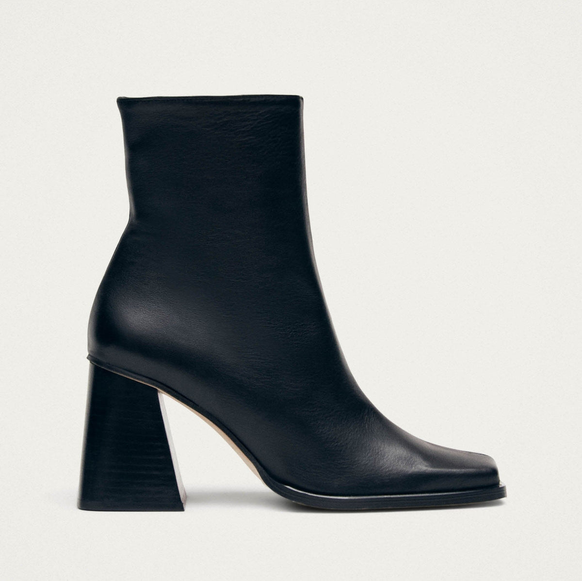 South Black Leather Ankle Boots – Chiro Moyo Women's Shoes