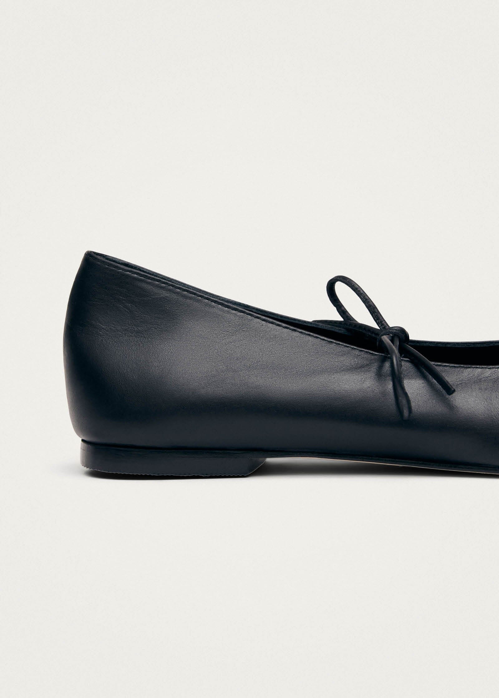 Sway Black Leather Ballet Flats – Chiro Moyo Women's Shoes