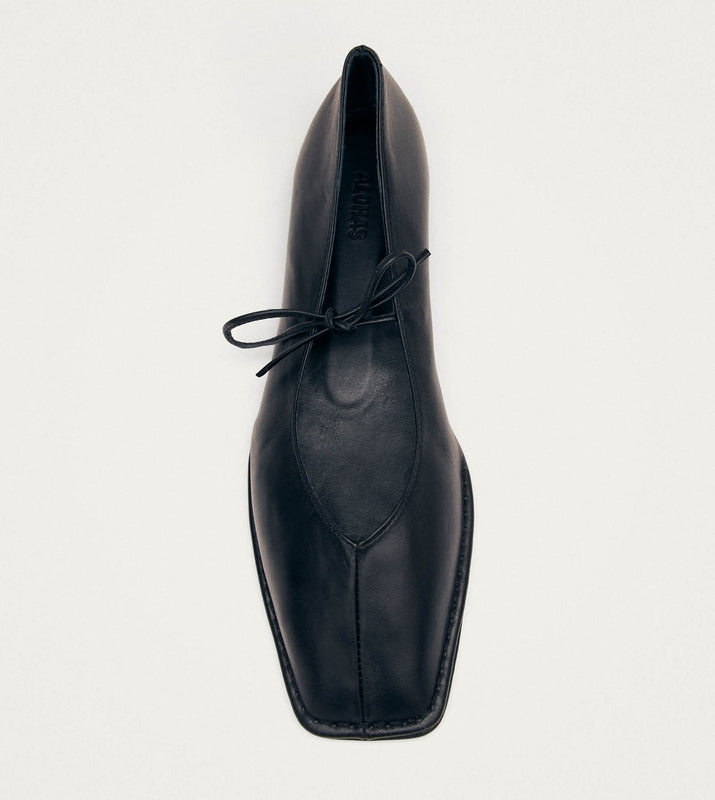Sway Black Leather Ballet Flats – Chiro Moyo Women's Shoes