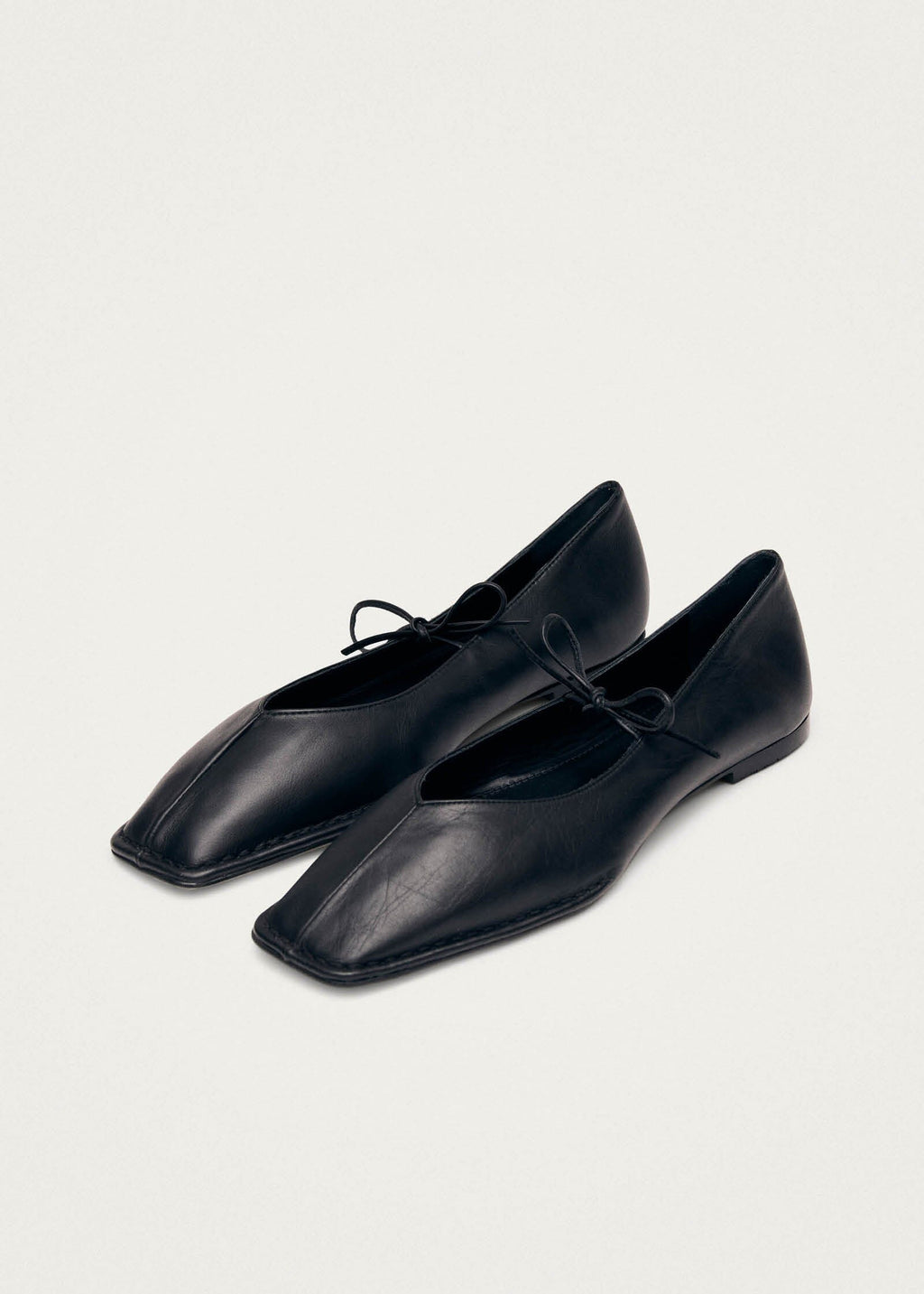 Sway Black Leather Ballet Flats – Chiro Moyo Women's Shoes