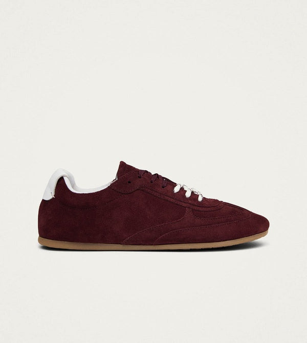 Tb.24 Burgundy Leather Sneakers – Chiro Moyo Women's Shoes