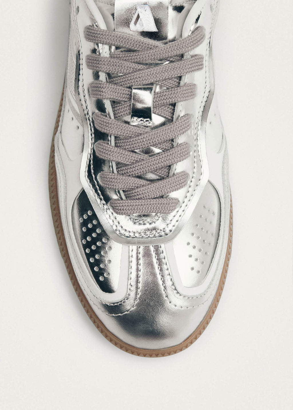 Tb.490 Silver Cream Leather Sneakers – Chiro Moyo Unisex Shoes